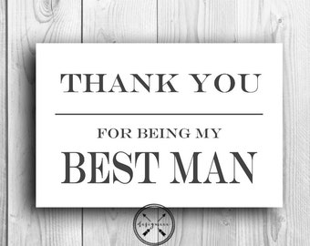 Popular items for best man printable on Etsy