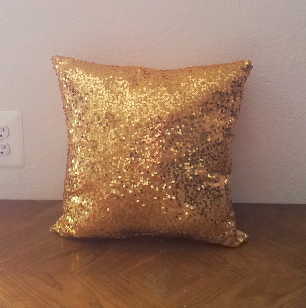 Gold Sequin Pillow Gold Pillow Square Gold Home Decor