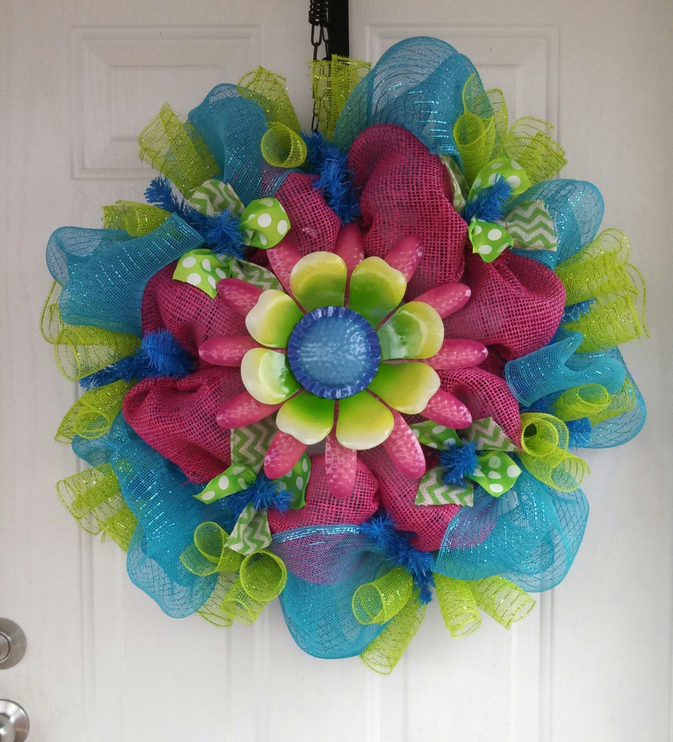 Spring Wreath Spring Deco Mesh Wreath Deco Mesh Wreath