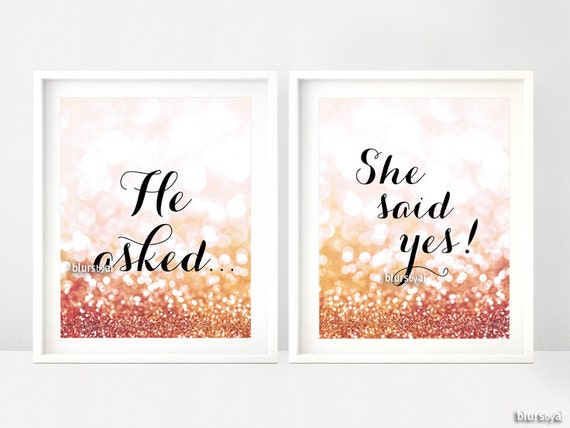 Printable decor: He asked She said