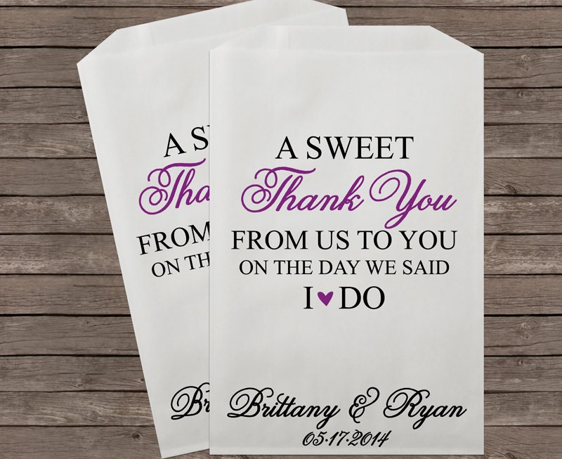 Bags For Candy Bar At Wedding IUCN Water