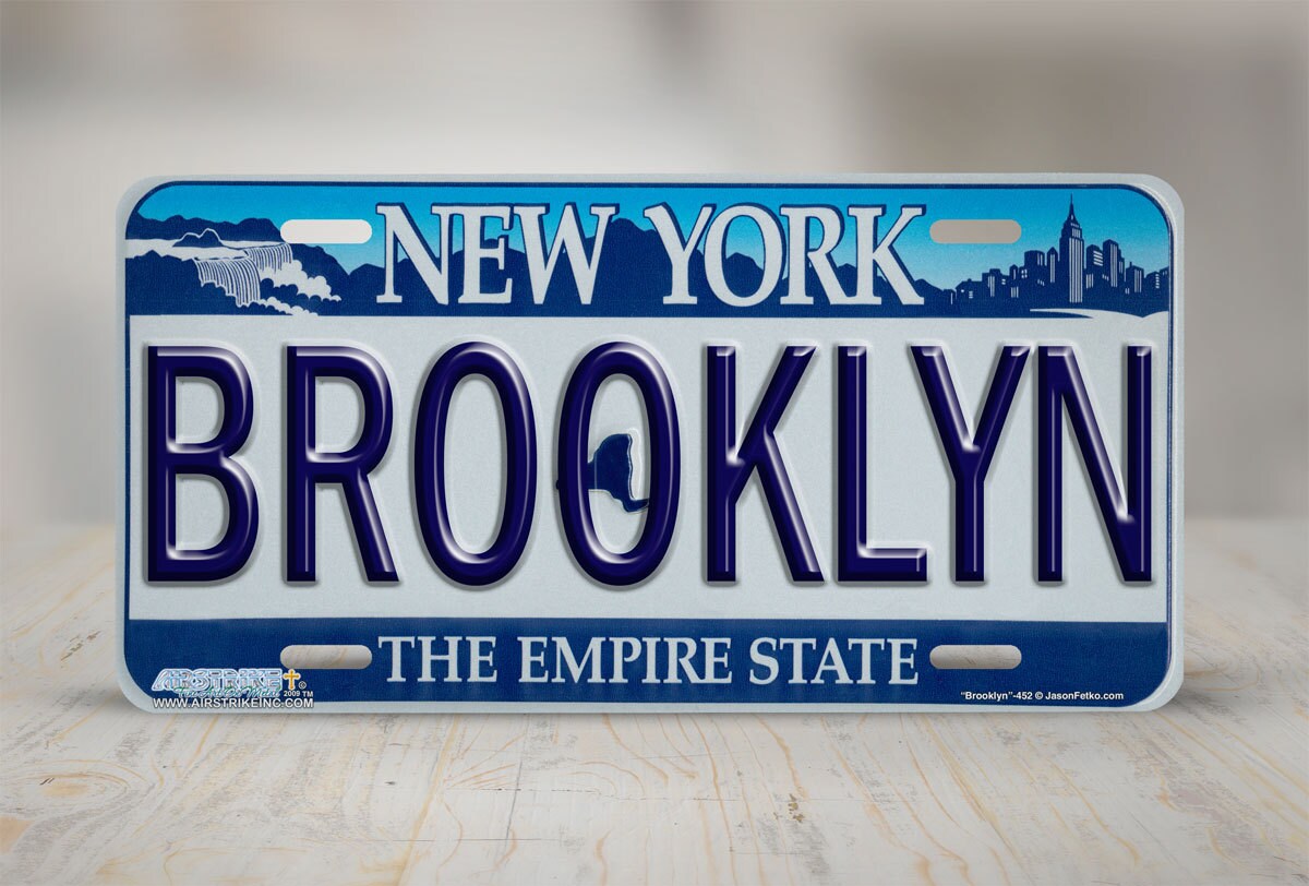 452Brooklyn New York State Plate front license