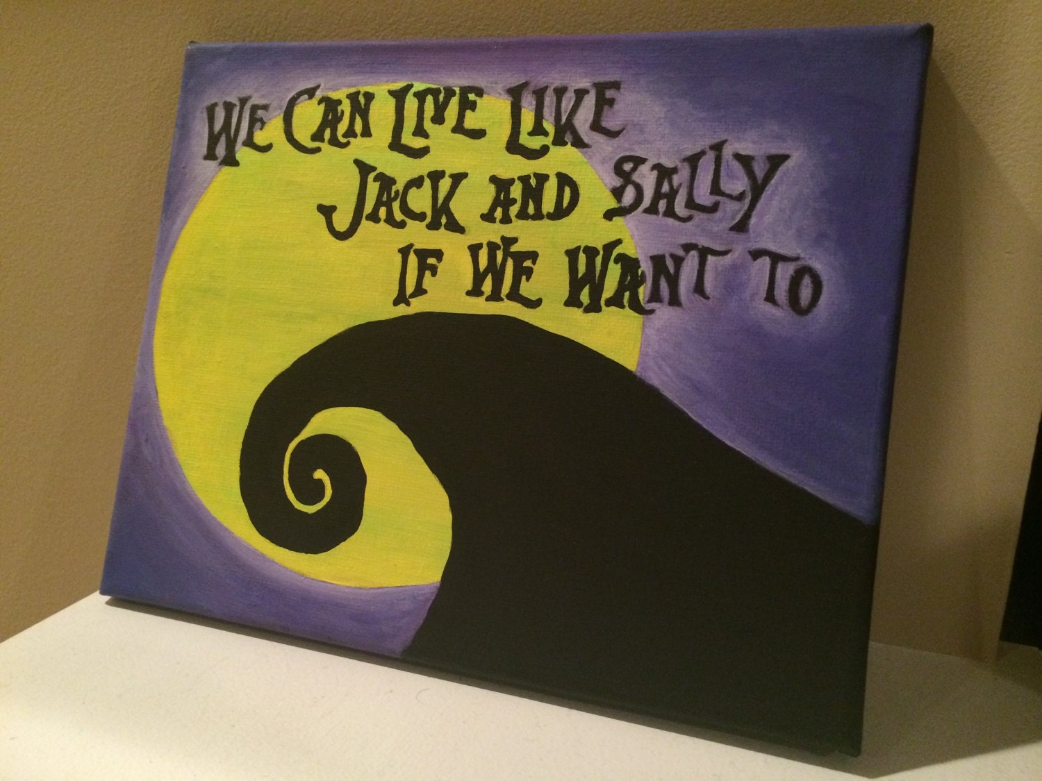 Nightmare Before Christmas Painting