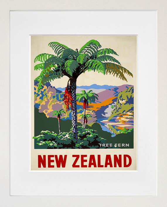  New Zealand  Travel Art  Sign Wall  Decor  Poster Print XR311