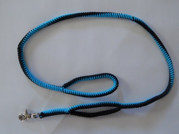 Dog training leash, double handle design paracord, heavy duty hand ...