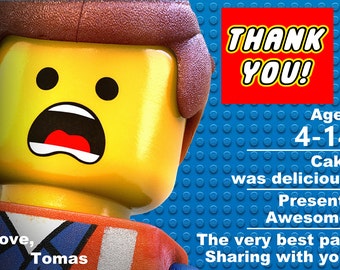 Popular items for lego thank you on etsy