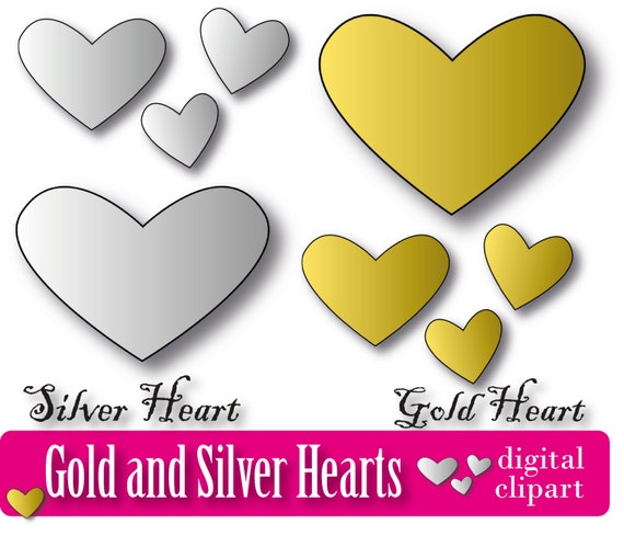 silver heart clip art free - photo #31