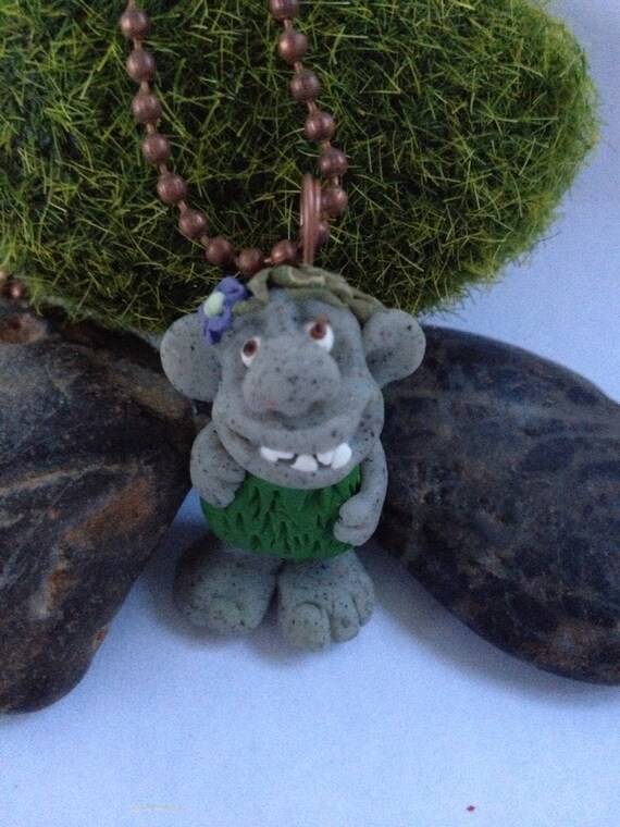 Items similar to Frozen inspired troll necklace on Etsy