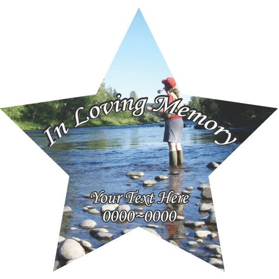 Download Fishing 02 In Loving Memory Full Color Star Shape 005 Custom