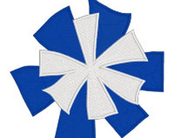 BUY 2, GET 1 FREE - Football Cheerleading Pom Pom Filled Machine Embroidery Design in 3 Sizes - 4x4, 5x7, 6x10
