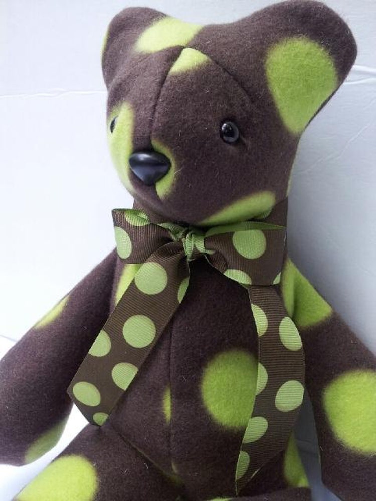 Fleece Teddy Bear by Kidsense on Etsy