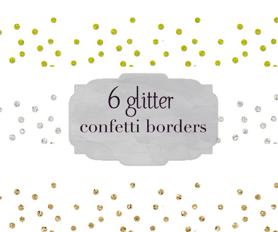 invitations glitter paper for Sale! Glitter  6 confetti Bright set Digital Border Colourful borders