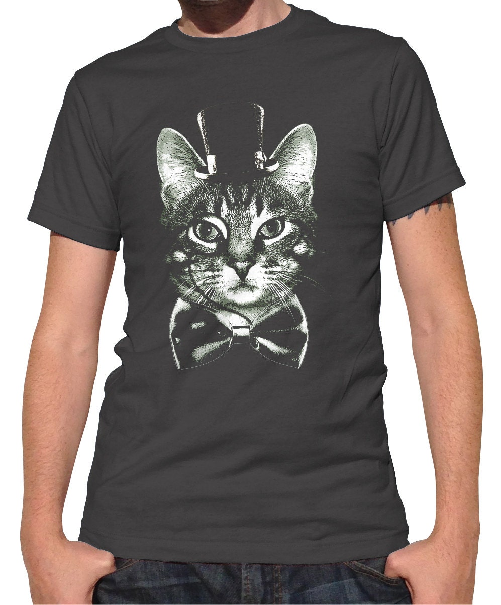 Steampunk Cat Shirt Funny Cat Shirt Kitten Shirt Cat