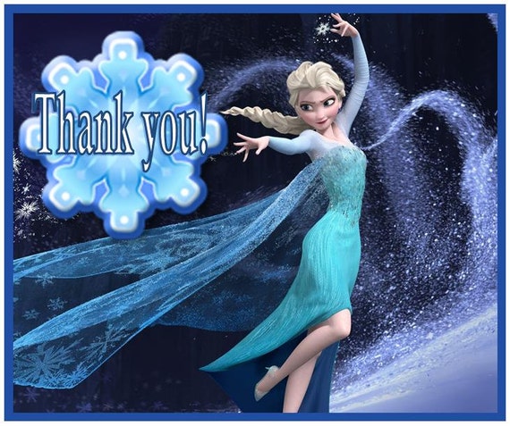 Adorable Disney Frozen Thank you cards