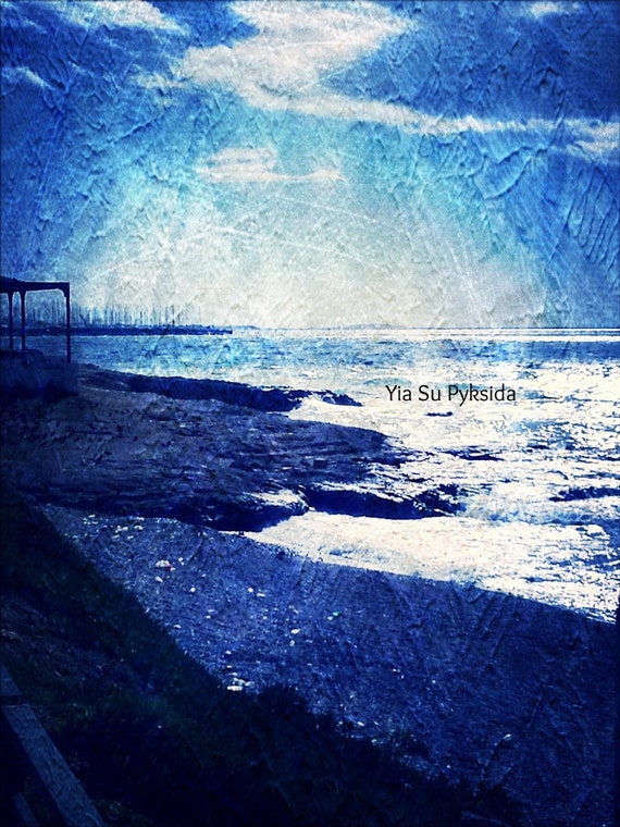 Instant Download 5jpg Waves Sea Greece Fine Art Photography, Digital, Printable, Downloadable, Instant Download