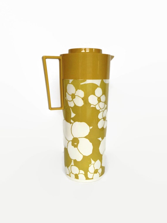 Aladdin thermos vintage floral beverage bottle