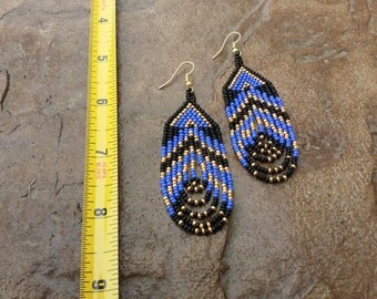 beaded native earrings american