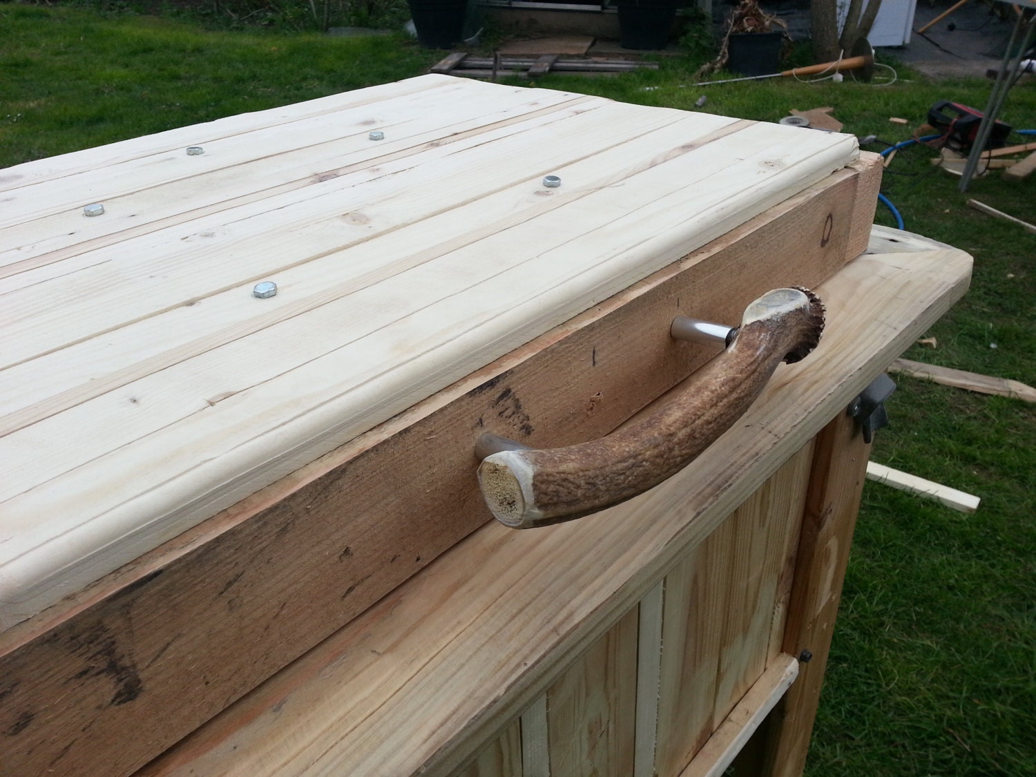 reclaimed upcycled wooden Beer cooler Ideal by ReclaimedEarthArt