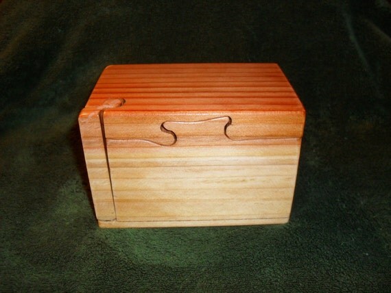 puzzle box with hidden compartment