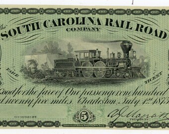 Vintage Train Ticket 6