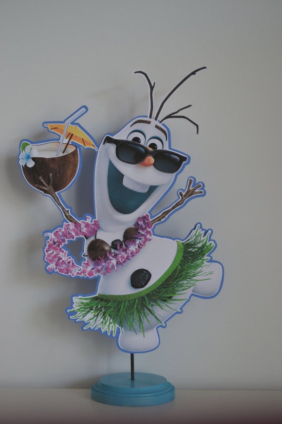 Items similar to Disney Frozen Hula Olaf Centerpiece ...