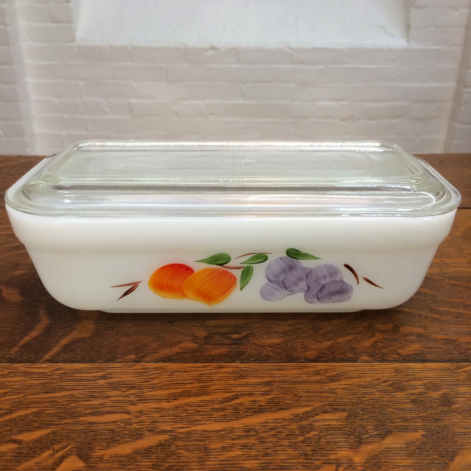 vintage FireKing covered casserole dish // by expvintagehome