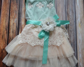 Girls Lace Tulle Dress - Vintage Inspired - Special Occasion Dress ...