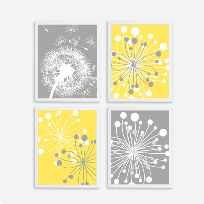 Printable Flower set of 4 Instant Download Flower Wall Art