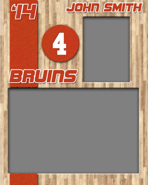 8x10 Basketball Player Profile by GoBluSkyDesign