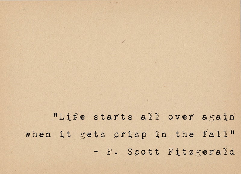 F Scott Fitzgerald Quote Book Lover Art Literary Art Quote