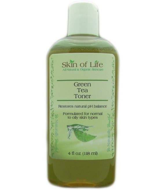 Green Tea Toner 4 oz for Acne and Oily Skin by SkinofLife on Etsy