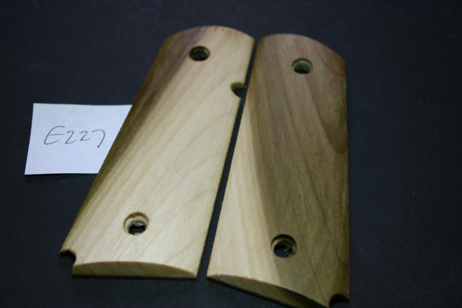 DIY Unfinished 1911 Grips Green Zombie Wood Factory Style Colt