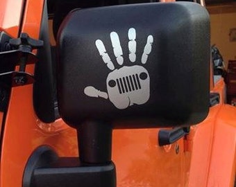 Jeep Wave Decal (High Quality Vinyl) Approximately 4"x4". FREE SHIPPING to the USA!!