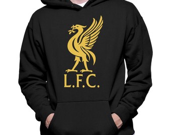 Liverpool FC Soccer Futbol Club Crest/Emblem Men's Hoodie