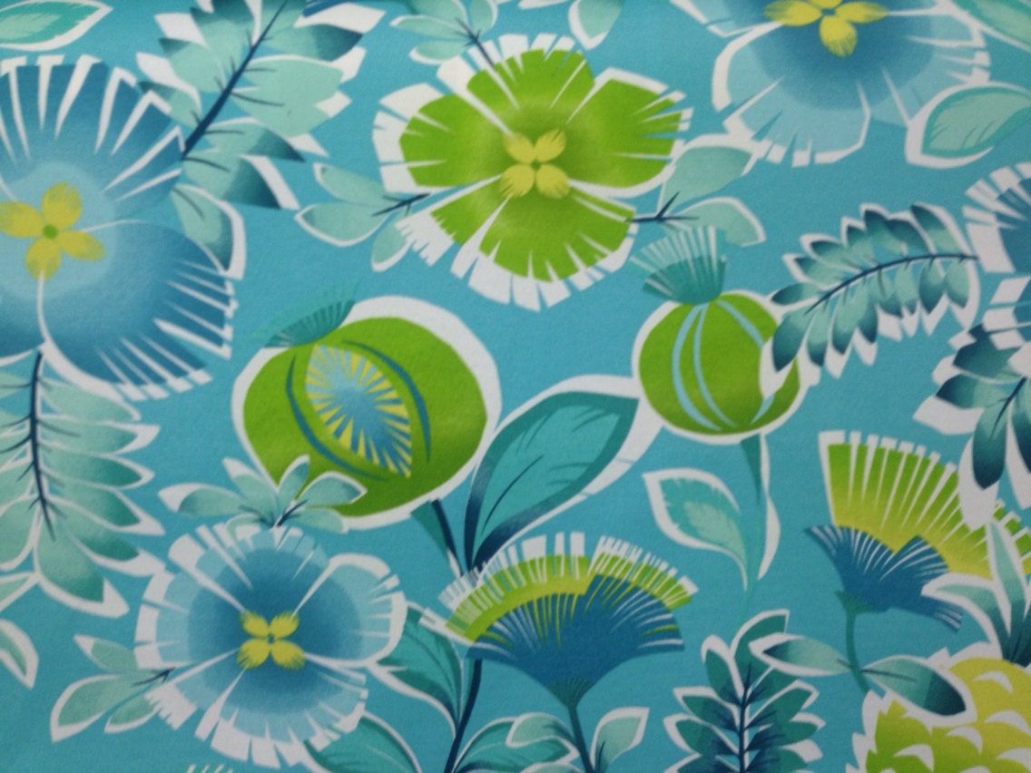 Calypso Turquoise Outdoor Fabric Outdoor Fabric By The Yard