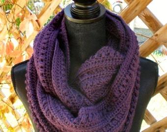 Crochet Scarf Pattern - American Ginger Infinity Scarf - Crochet Scarf Pattern with Instructions in Pictures and Writing - Instant Download!