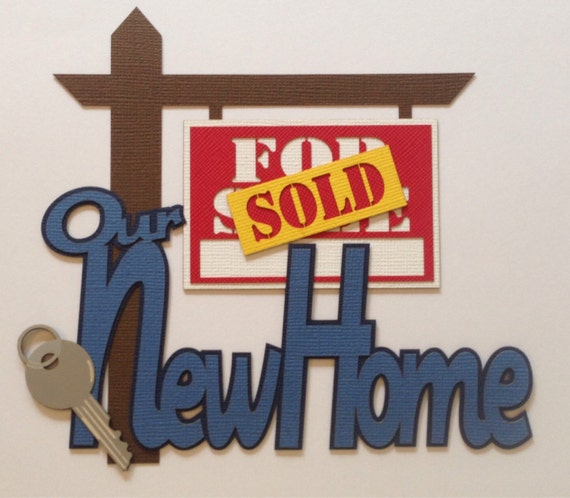 Items similar to Our New Home Scrapbook Title on Etsy