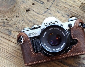 CANON AE-1 AE-1p a-1 leather cameras case, Canon Special Case,Leather Camera Case, customized camera bag