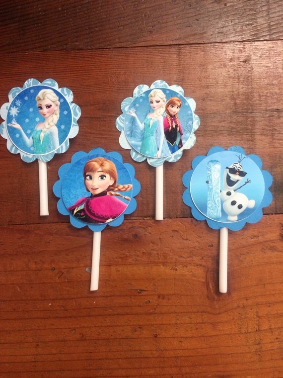 Disney's frozen inspired Cupcake Toppers. Toy Story, Pocoyo, Sophia, Lion King