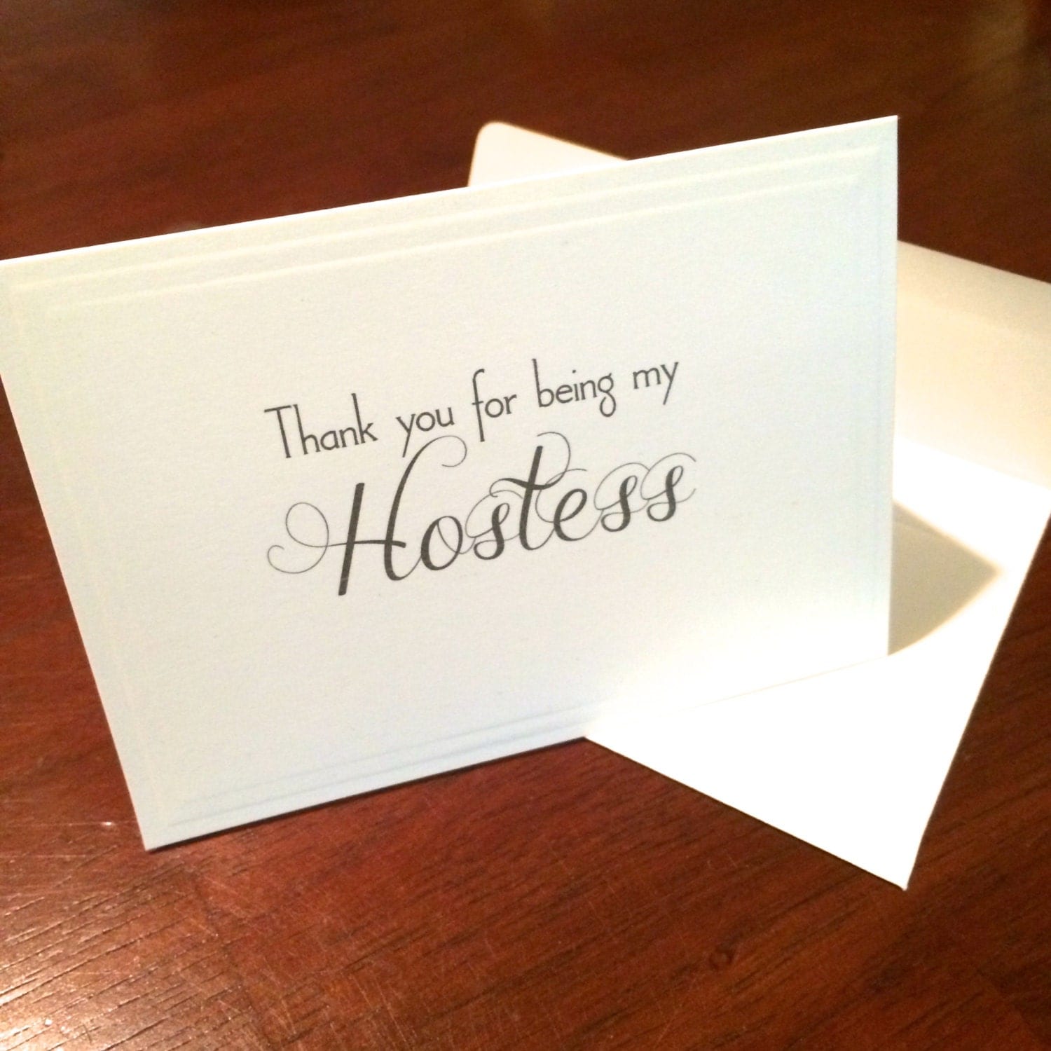 Thank you for being my Hostess Wedding hostess hosting thank