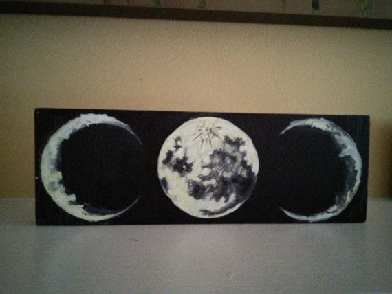 Triple Moon Goddess Painting