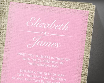 Pink Wedding invites