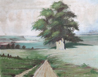 1976 landscape oil painting fauvism