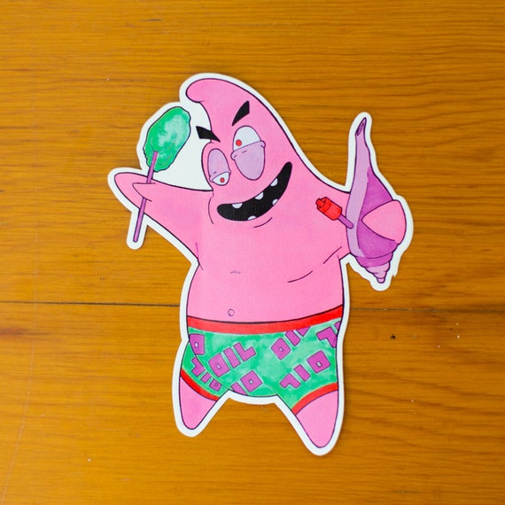 It Looks Like My Ear Wax Patrick Dab Sticker Dab by PoloLoko