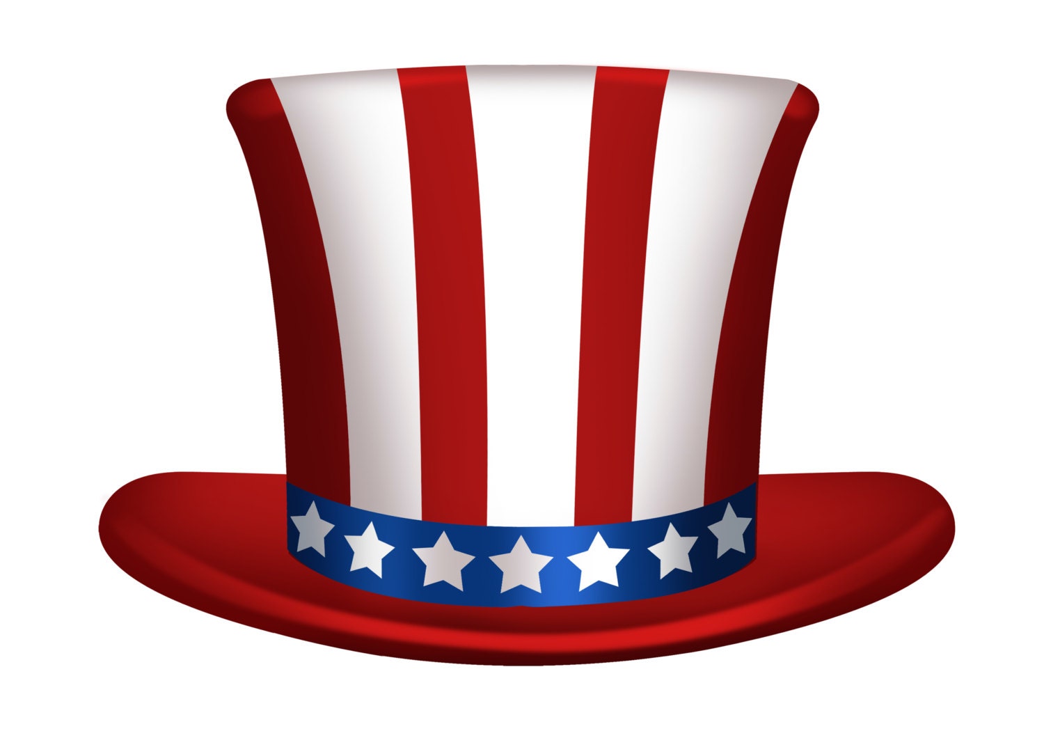 Free Printable Uncle Sam Hat Coloring Page