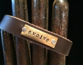 EVOLVE bracelet (brown and gold)