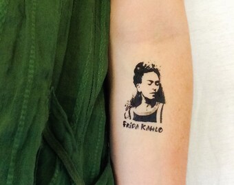 2 Frida Kahlo Temporary Tattoos- GeekTat