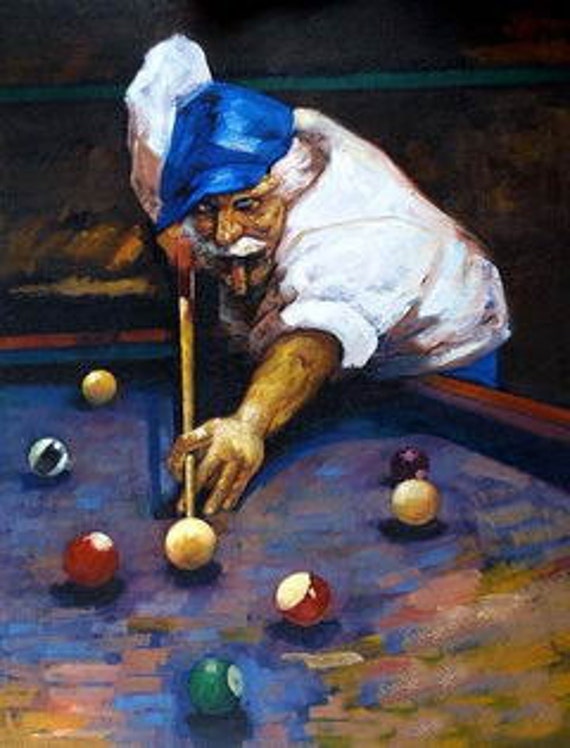 Pool Shark Canvas Wall Art by ArtworkOnly on Etsy