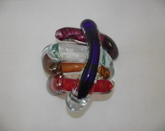 Abstract Glass Sculpture - Network Series 002