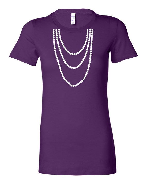 Pearl Necklace TShirt by SWAGBOT on Etsy